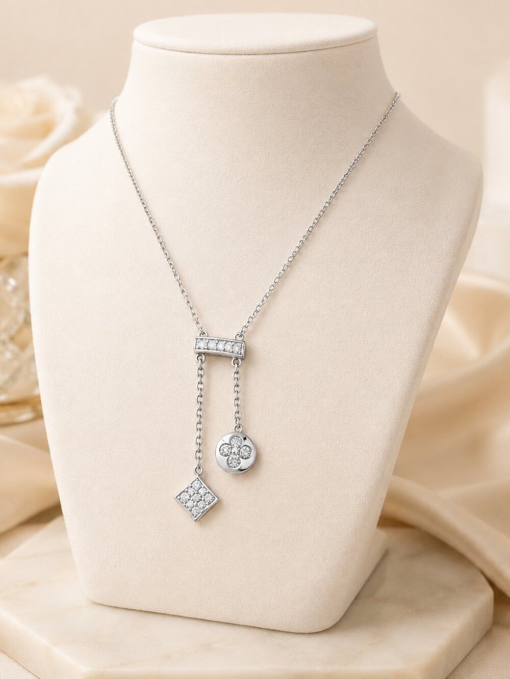 Dancing Diamond Necklace